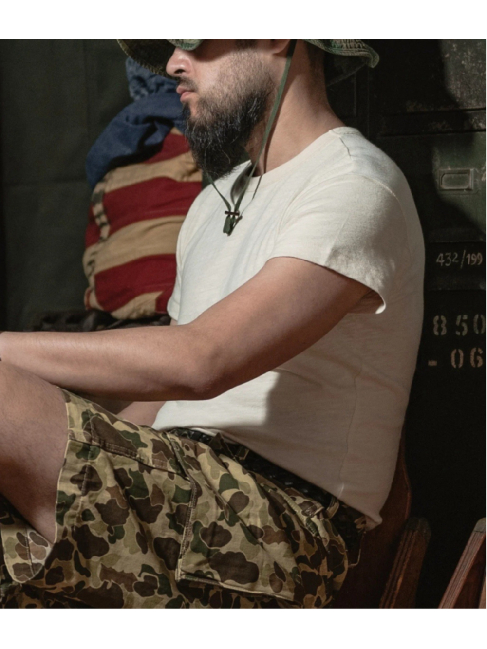 Bronson 1940's US Navy Quarter-Sleeve Slim Fit Sailor Cotton T-Shirts 40